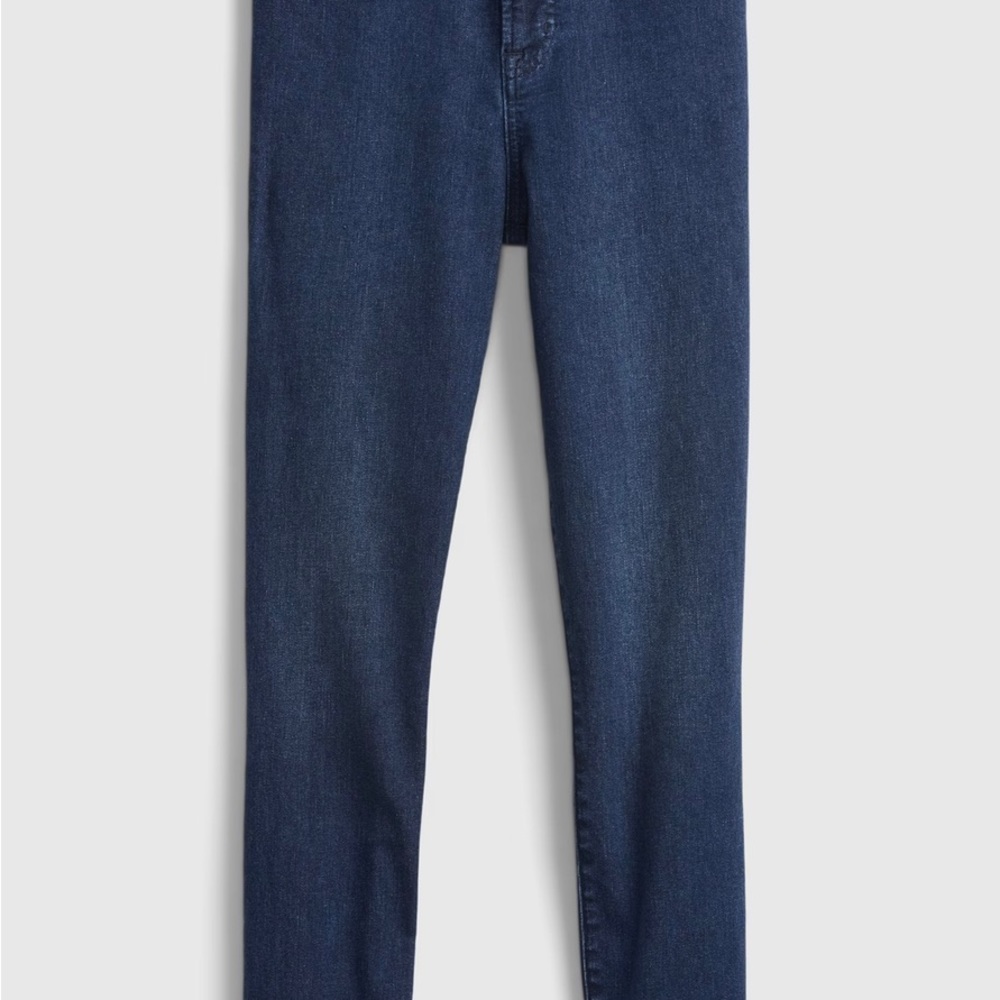 Gap Sky High Rise True Skinny Jeans in Dark Indigo. Size 28, 6 Regular. NWT. - Picture 2 of 7